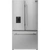 imageForno Aosta 36Inch French Door Refrigerator  224 cuft Capacity with External Water ampamp Ice Dispenser Automatic Ice Maker and Adjustable Shelves  Stainless Steel