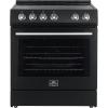 imageForno FFSEL601230B 5 Cu Ft Leonardo Espresso Black 4 Element Electric Range