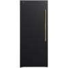 imageForno Maderno 28quot Convertible Upright FreezerRefrigerator 136 cuft Energy Efficient Storage with Antique Brass ans Stainless Steel Handles Left Swing Door  Black
