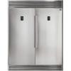 imageForno Rizzuto 60quot Inch W Dual Combo Either Refrigerator and or Freezer Combo 276 Cubic Ft Frost Free Built in or Freestanding and Interchangeable Design with Trim Kit