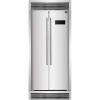 imageForno Salerno 37inch French Door Refrigerator  156 CuFt Stainless Steel with LED Touch Control wTrim Fast Cool Fast Freeze ampamp SpillProof Shelves