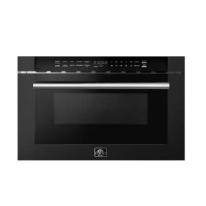 imageFORNO 24 Inch 1000 Watts Black Microwave Drawer 12 cuft