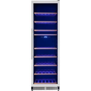 imageFORNO Avellino 24quot 94 Wine Bottles Slim Dual Zone Wine Cooler  16 cu ft Wine Refrigerator with Stainless Steel Trimmed Door  Touch control Wine Fridge with LED Light and High Efficiency Compressor