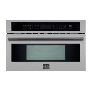 imageFORNO Capoliveri 30 Inch StainlessSteel 1000 Watts Microwave Drawer 12 cuft