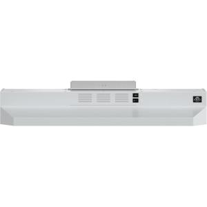 imageFORNO Cappa 30quot Under Cabinet Range Hood 200 CFM Airflow  Convertible Venting White Steel Finish  LED Lighting Push Button Controls Quiet 3Speed Fan Aluminum Mesh Filters  FRHUC520030WHT