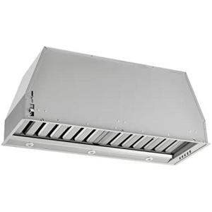 imageFORNO Frassanito 30quot Inch Builtin Recessed Range Hood 450 CFM Round Duct Washable Filter Stainless Steel Kitchen Vent Hood with 3 Speed Push Button Control and LED Lights