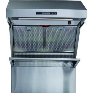 imageFORNO Savona 30quot Inch Wall Mount Range Hood Back Splash with Top Exhaust Vent  Stainless Steel Kitchen Vent Hood with 600 CFM Single Motors 4 Speeds Touch Control 2 Hybrid Filters and LED Lights