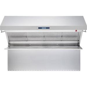 imageFORNO Savona 60quot Recessed Range Hood  1200 CFM Stainless Steel Range Hood with Hybrid Filters ampamp Back Splash  Energy Efficient Kitchen Hood with Dishwasher  Dual Hangers with Three Warming Lights