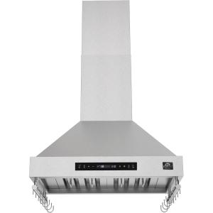imageFORNO Venezia 30quot Wall Mount Range Hood 370 CFM Ducted Ventilation  Stainless Steel  LED Lights  Touch Controls  DishwasherSafe Filters  Quiet ampamp Efficient  Easy Installation  FRHWM550330