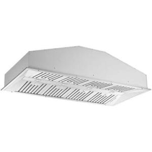 imageForno Altilia 60quot Inch BuiltinInsert Range Hood with 1200 CFM Double Motor and 4 Speed Touch Control  Stainless Steel Kitchen Vent Hood with Baffle Style Filters and 2 Halogen Lights