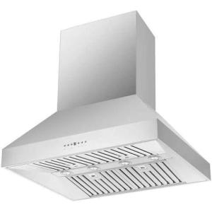 imageForno Coppito 36quot Inch Island Range Hood with 1200 CFM Double Motor and 4 Speed Touch Control  Stainless Steel Ceiling Mount Kitchen Stove Vent with Baffle Filter and 2 Chimney Extensions