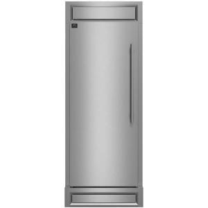 imageForno Maderno 28Inch BuiltIn Convertible Refrigerator 136 cuft Capacity Upright Single Door with Left Swing and Antique Brass Handle NoFrost Cooling  Stainless Steel