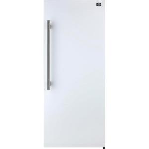 imageForno Maderno 28quot Convertible Upright FreezerRefrigerator 136 cuft Energy Efficient Storage with both Stainless Steel or Antique Brass Handle Right Swing Door  White