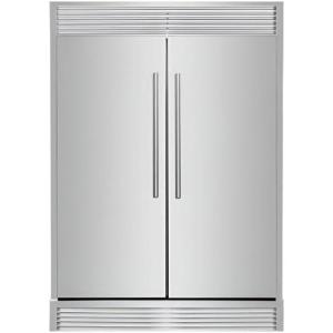 imageForno Maderno 60quot 272 cuft 2Piece BuiltIn Convertible Refrigerator ampamp Freezer with Decorative 45quot Grill Trim Kit Dual Inverter Compressors No Frost LED Lighting  FFFFD172260SG