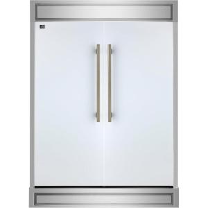 imageForno Maderno 60quot 2Piece Convertible RefrigeratorFreezer BuiltIn with Modern Trim 272 cuft in White