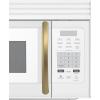 imageFORNO Scalo 30Inch OvertheRange Microwave 16 cuft  White Finish with Antique Brass Accents  300 CFM Ventilation Touch Control Panel LED Interior Lighting  FOTR300730WHT