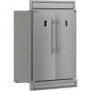 imageForno Fortezza 60 Convertible RefrigeratorFreezer with Modern Trim Kit Total NoFrost BuiltIn or Freestanding Automatic Ice Maker 28 cuft Capacity per Unit  Stainless Steel