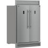 imageForno Fortezza 60 Convertible RefrigeratorFreezer with Trim Grill Total NoFrost BuiltIn or Freestanding Automatic Ice Maker 28 cuft Capacity per Unit  Stainless Steel