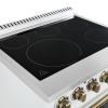 imageForno Paolo 30 Freestanding Electric Range in White 438 cuft True Convection Oven