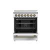 imageForno Paolo 30 Freestanding Electric Range in White 438 cuft True Convection Oven