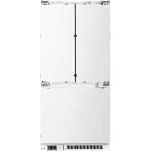 imageForno Rivestito 36Inch CounterDepth Refrigerator 155 cuft Capacity with Automatic Ice Maker Adjustable Shelves Humidity Controlled Deli Drawer amp PullOut Freezer Drawer  White