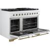 imageFORNO 48 Duel Fuel Range 8 burners in White color