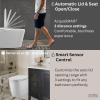 imageFORNO ACQUA Premium A Smart Toilet 1011 GPF Dual Flush  Vitreous China Tankless Design Touchless Auto Lid amp Seat wFoot Sensor  BuiltIn Deodorizer LED Night Light amp ADA Chair Height  CSTPA0