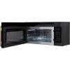 imageFORNO Fornace 30 Over the Range Microwave 15 cuft 300 CFM Vent  Black with Antique Brass or Silver Accents  Convection LED Light Touch Control  FOTR303830BLK