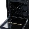 imageFORNO Lamazze 20 Freestanding Gas Range 205 cuft Convection Oven with Interior Light Viewing Window Storage Drawer 4 Sealed Burners  Black Finish with Antique Brass Accents  FFSGS626520BLK