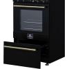 imageFORNO Lamazze 20 Freestanding Gas Range 205 cuft Convection Oven with Interior Light Viewing Window Storage Drawer 4 Sealed Burners  Black Finish with Antique Brass Accents  FFSGS626520BLK
