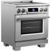 imageFORNO Maximus 30 432 cuft Induction Range with Air Fryer Air Sous Vide True Convection Oven Digital Display Illuminated Knobs SmudgeResistant Stainless Steel Finish  Model FFSIN096830