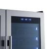 imageForno Campania 32 Wine Cooler Stainless Steel Dual Wine Zones 2 Beverage Drawers 177 cuft