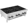 imageForno Commerciale 36 Gas Hotplate with 6 Open Burners  150000 BTU Stainless Steel Countertop Range with Cast Iron Grates  HeavyDuty Restaurant amp Kitchen Equipment