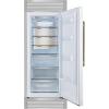 imageForno Maderno 28Inch BuiltIn Convertible Refrigerator Freezer 136 cu ft Capacity with Antique Brass Handle Right Swing Door Decorative Trim Grill Extends to 32Inch Width  White