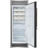 imageForno Maderno 28Inch BuiltIn Convertible Refrigerator Freezer 136 cu ft Capacity with Antique Brass Handle Right Swing Door Decorative Trim Grill Extends to 32Inch Width  Black