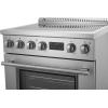 imageForno Torino 30 Inch Induction Range True Convection Air Fry Air Sous Vide 432 cu ft Oven in SmudgeResistant Stainless Steel