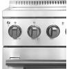 imageForno Torino 30 Inch Induction Range True Convection Air Fry Air Sous Vide 432 cu ft Oven in SmudgeResistant Stainless Steel