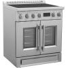 imageForno Torino French Door 30 Inch Induction Range with Air Fryer Air Sous Vide amp True Convection Dual Broiler Stainless Steel
