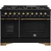 imageFORNO 48 Duel Fuel Range 8 burners in Black color