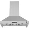 imageFORNO Venezia 48 900 CFM Wall Mount Ducted Range Hood with Touch Controls 3Speed Fan Delay ShutOff LED Lights DishwasherSafe Baffle Filters Adjustable Chimney Stainless Steel  FRHWM550348