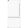 imageForno 31 Milano Espresso White Fridge with Bottom Freezer with Touch Control amp LED  172 cu ft Counter Depth Refrigerator  Swing Door Fridge with Adjustable Door Bins and Crisper Drawer
