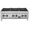 imageForno Commerciale 36 Gas Hotplate with 6 Open Burners  150000 BTU Stainless Steel Countertop Range with Cast Iron Grates  HeavyDuty Restaurant amp Kitchen Equipment