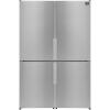 imageForno Guardia 468 Side by Side Refrigerator with Touch Control amp LED  216 cuft Bottom Freezer Refrigerator  Swing Double Door Fridge with Adjustable Glass Shelves Freezer and Crisper Drawers