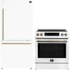 imageForno Premium 2Piece Kitchen Bundle  30Inch Induction Range with Builtin Air Fry Function and 31Inch Refrigerator Right Hinge in White  FBDL01506CAUS