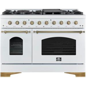 imageFORNO 48 Duel Fuel Range 8 burners in White color