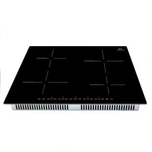 imageFORNO Parco 24Inch Induction Cooktop 4 Zones 7200W Touch Control 9 Power Levels amp Booster Function