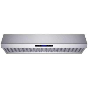 imageForno Palazzo 60 Wall Mounted Range Hood Stainless Steel HeavyDuty Baffle Filters amp Remote Control