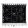 image:imageForno Galiano 30 French Door Dual Fuel Range Black amp Antique Brass 432 cuft True Convection Oven