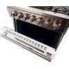 image:imageFORNO Capriasca 30 Inch Full Gas Freestanding Range with 5 Sealed Burners Cooktop  432 cuft Gas Convection Oven Stainless Steel Heavy Duty Cast Iron Grates  FFSGS626030WHT