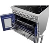 image:imageForno Galiano Full Electric 30 Inch French Door Freestanding French Door Electric Range with 4 Radiant Elements Ceramic Glass Cooktop  432 CuFt Stainless Steel Convection Oven with Air Fryer Kit